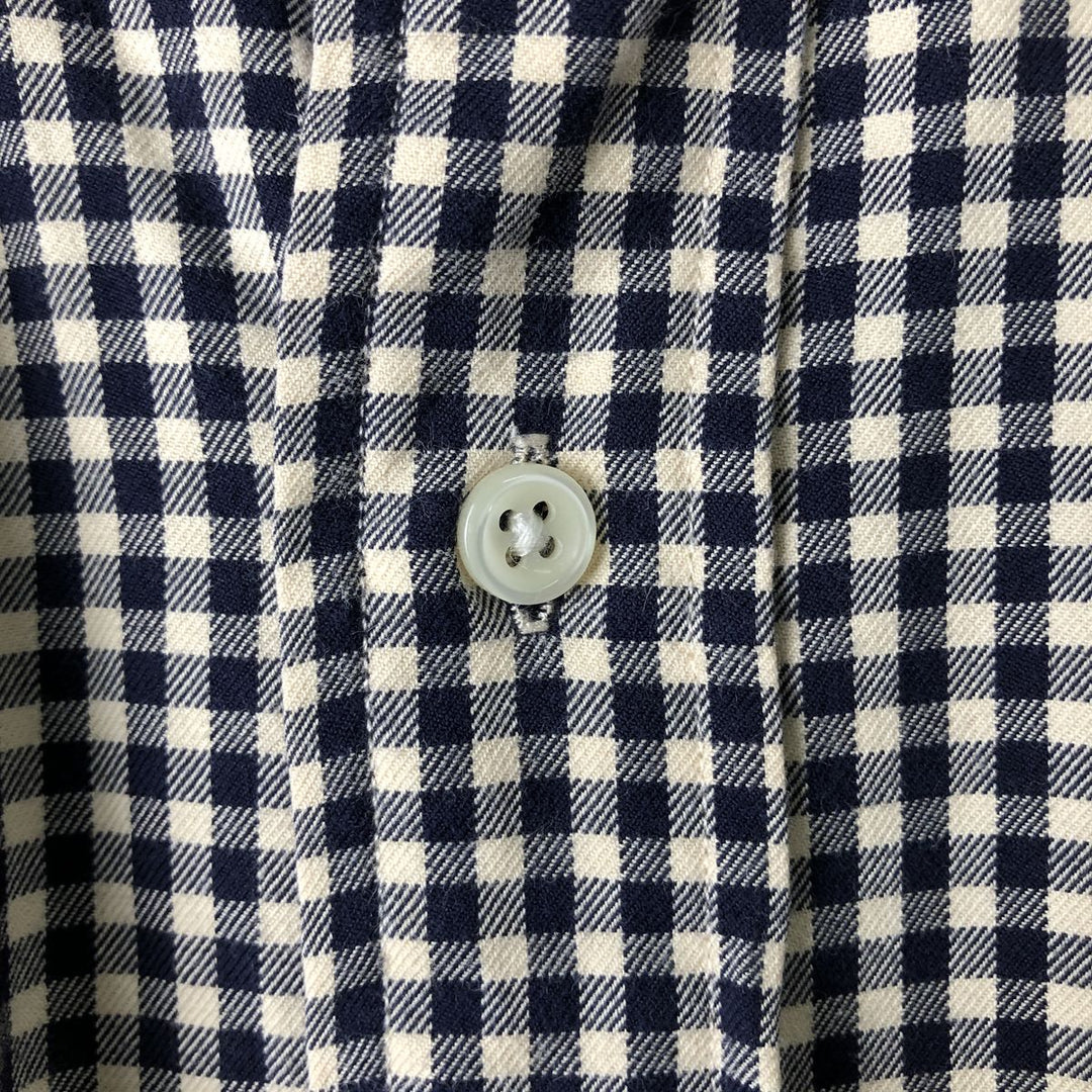 Ralph Lauren Classic Fit Long Sleeve Button Down Check Shirt, Men's Size L cotton black type Vintage Second Hand