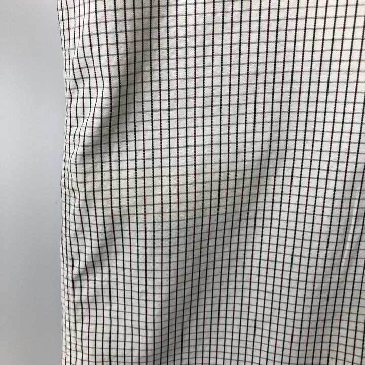 Ralph Lauren RALPH LAUREN GOLF TILDEN Long Sleeve Button Down Check Shirt Men's M cotton white type Vintage Second Hand