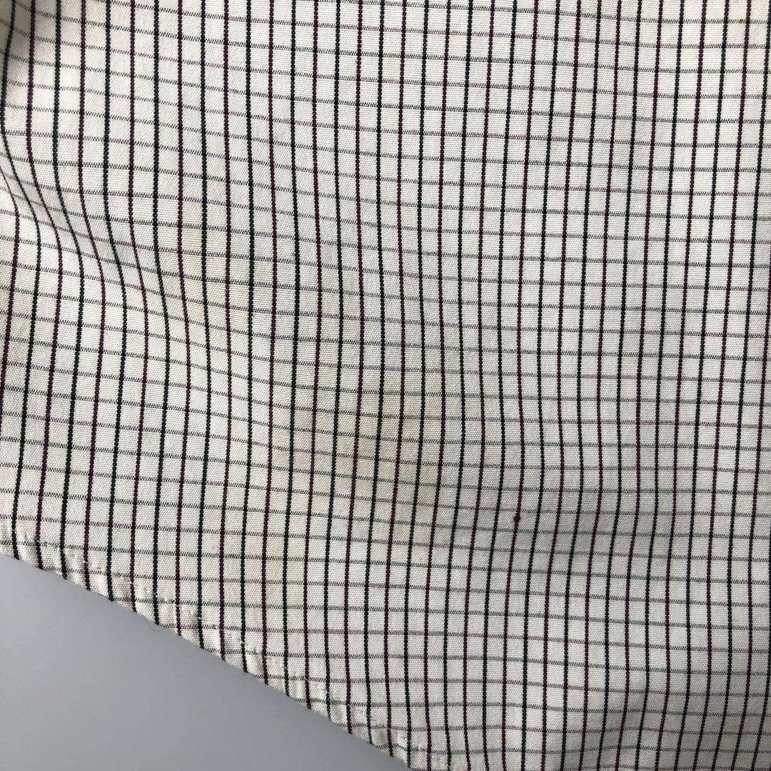 Ralph Lauren RALPH LAUREN GOLF TILDEN Long Sleeve Button Down Check Shirt Men's M cotton white type Vintage Second Hand