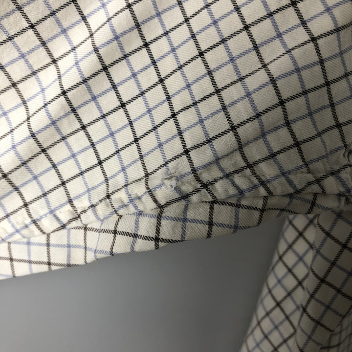 Ralph Lauren long sleeve button down check shirt, men's XL size cotton white type Vintage Second Hand