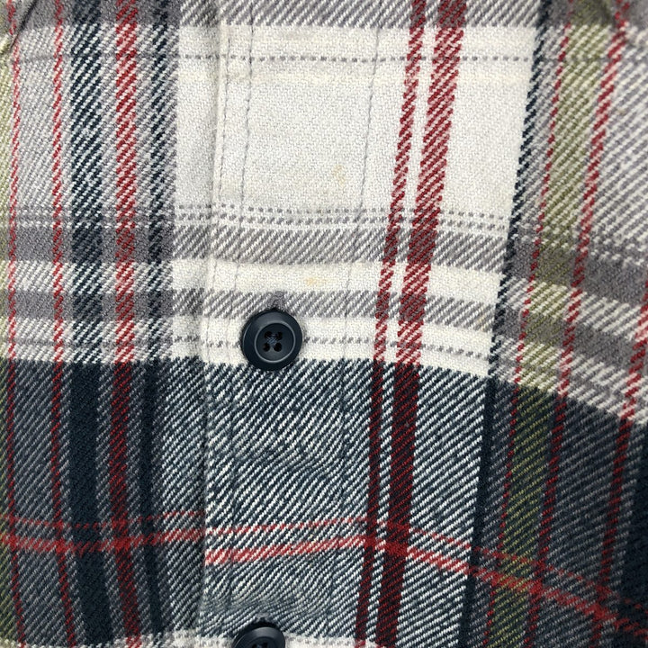 Patagonia 53947FA12 Long Sleeve Flannel Check Box Shirt, Men's Size Small Organic cotton navy blue type Vintage Second Hand