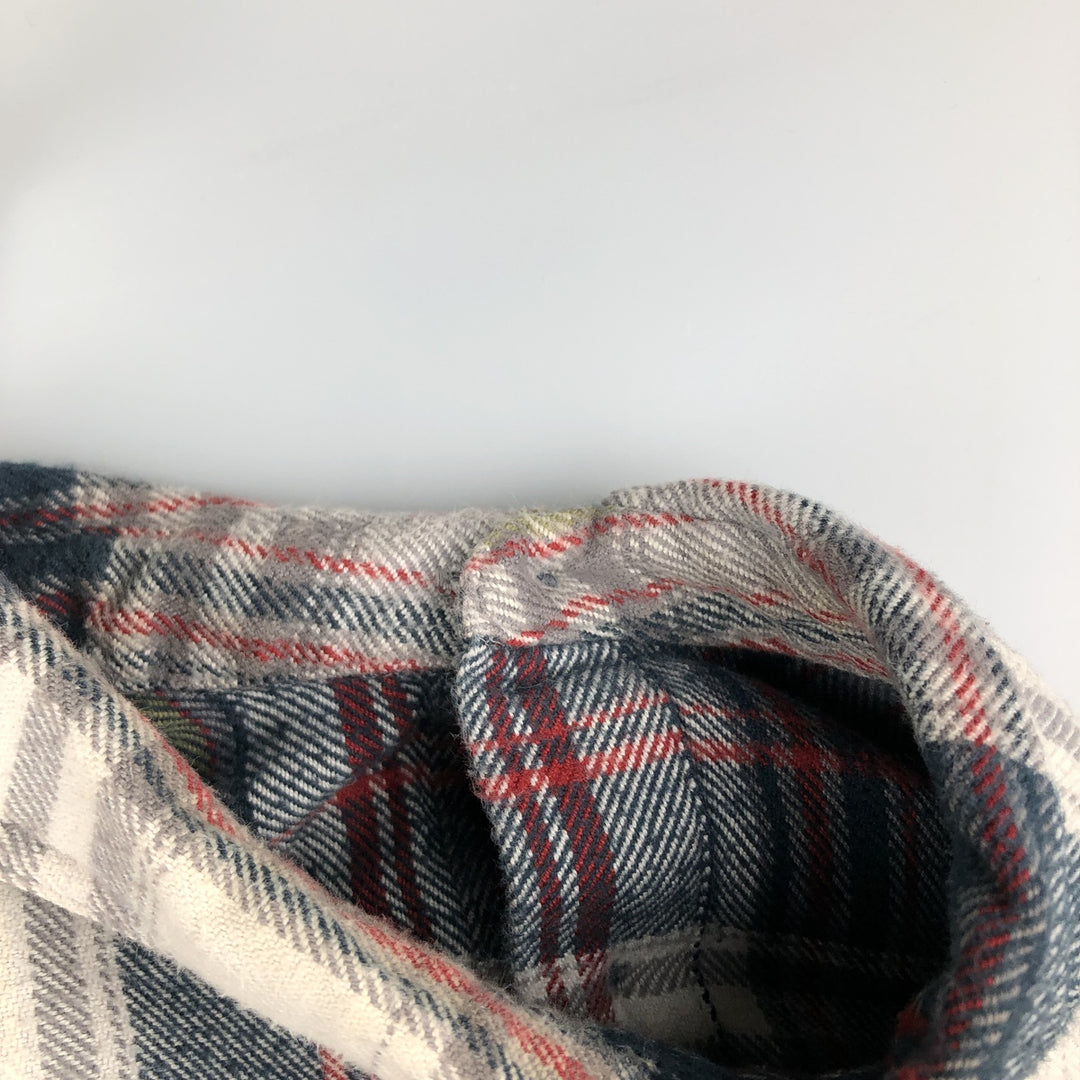 Patagonia 53947FA12 Long Sleeve Flannel Check Box Shirt, Men's Size Small Organic cotton navy blue type Vintage Second Hand