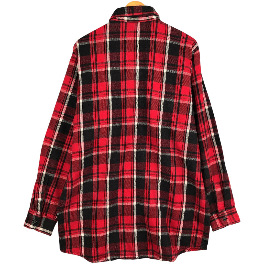 Osh Kosh Vintage Men's Long Sleeve Flannel Check Shirt, Size L cotton red type Vintage Second Hand