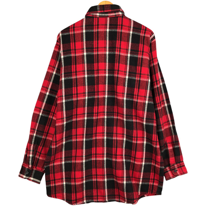 Osh Kosh Vintage Men's Long Sleeve Flannel Check Shirt, Size L cotton red type Vintage Second Hand
