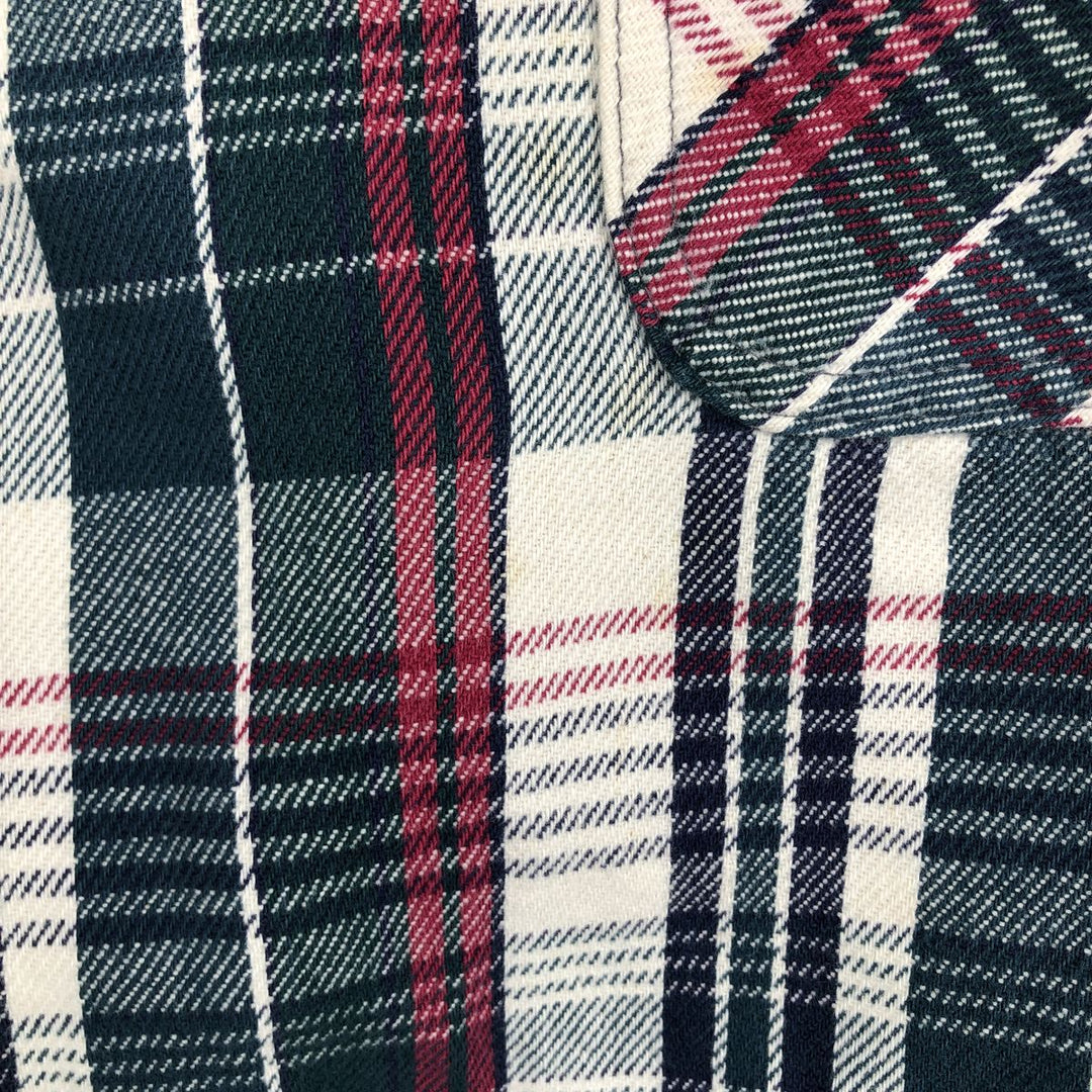 ANCHOR BLUE Long Sleeve Flannel Check Shirt, Men's Size L unclear Green type dark green Vintage Second Hand