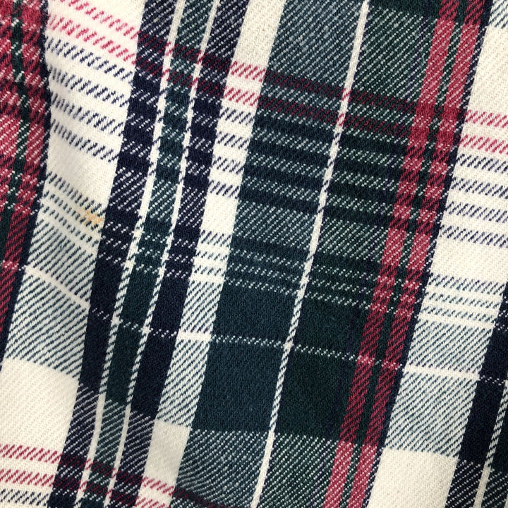 ANCHOR BLUE Long Sleeve Flannel Check Shirt, Men's Size L unclear Green type dark green Vintage Second Hand