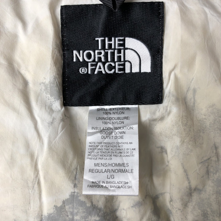 2000'S The North Face Nuptse Jacket, 800 Fill Power Ripstop Goose Down Jacket, Men's Size L Nylon black type Vintage Second Hand