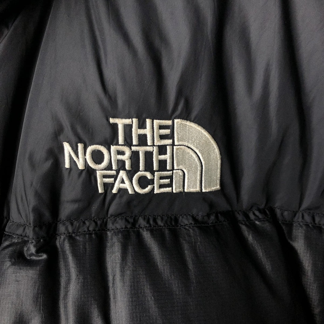 2000'S The North Face Nuptse Jacket, 800 Fill Power Ripstop Goose Down Jacket, Men's Size L Nylon black type Vintage Second Hand