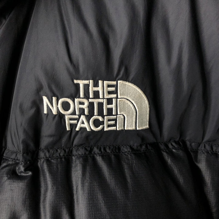 2000'S The North Face Nuptse Jacket, 800 Fill Power Ripstop Goose Down Jacket, Men's Size L Nylon black type Vintage Second Hand