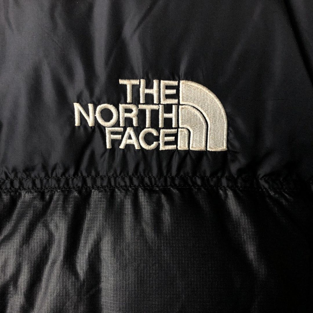 2000'S The North Face Nuptse Jacket, 800 Fill Power Ripstop Goose Down Jacket, Men's Size L Nylon black type Vintage Second Hand