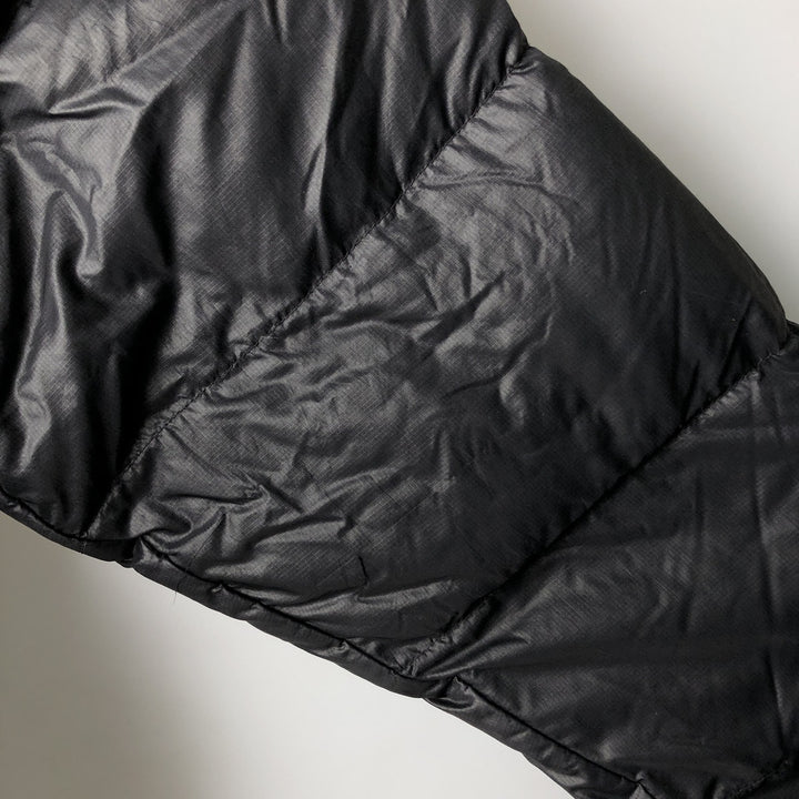 2000'S The North Face Nuptse Jacket, 800 Fill Power Ripstop Goose Down Jacket, Men's Size L Nylon black type Vintage Second Hand