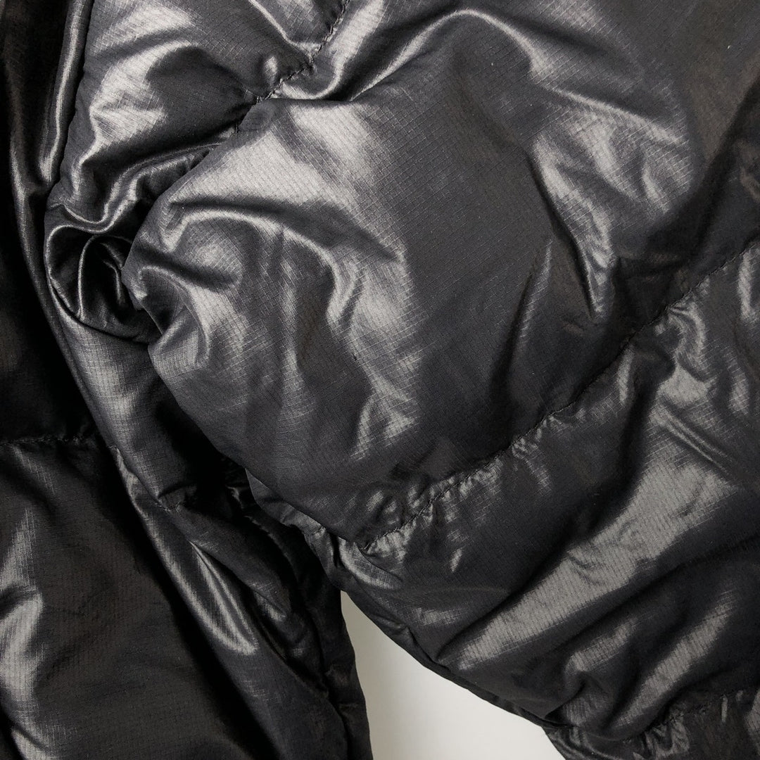 2000'S The North Face Nuptse Jacket, 800 Fill Power Ripstop Goose Down Jacket, Men's Size L Nylon black type Vintage Second Hand