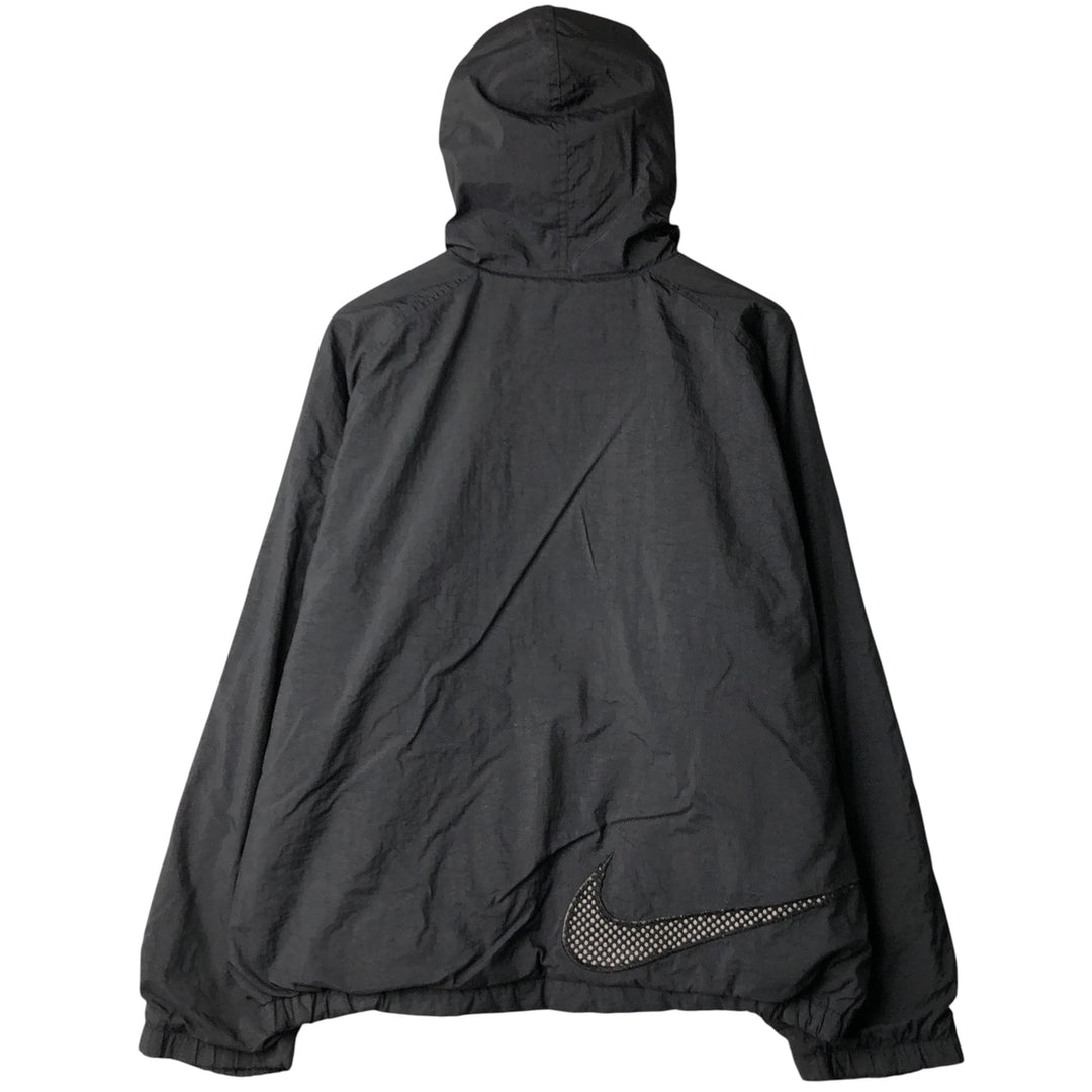 90'S Nike Padded Parka Puffer Jacket Men's Size L Vintage Nylon black type Vintage Second Hand