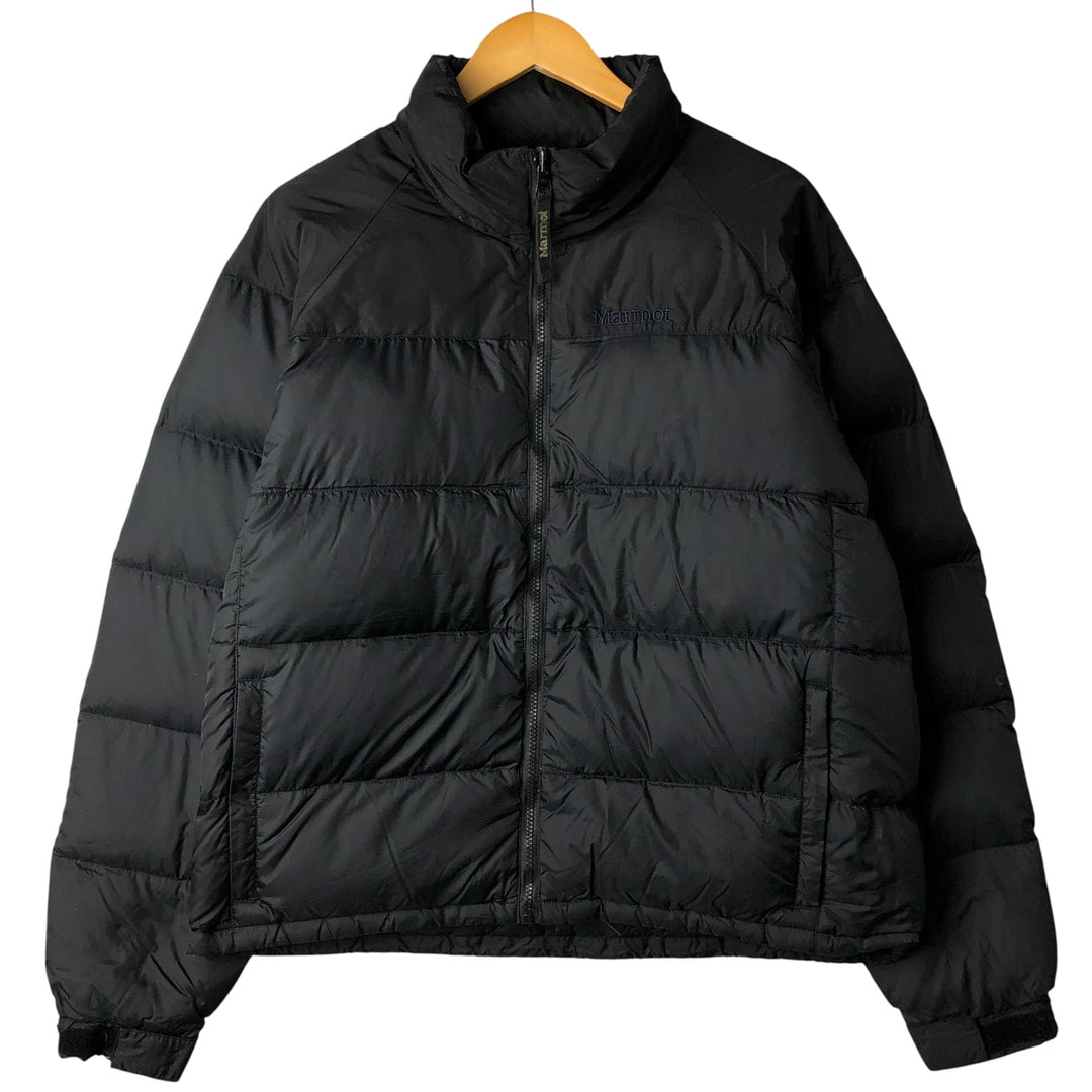90'S Vintage Marmot Goose Down Jacket, Men's Size Medium Nylon black type Vintage Second Hand