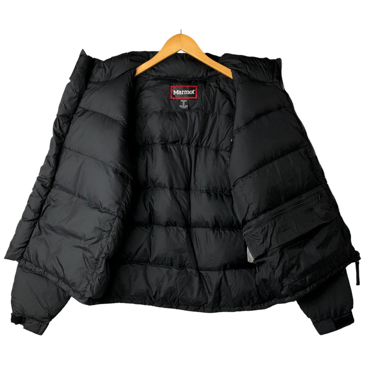 90'S Vintage Marmot Goose Down Jacket, Men's Size Medium Nylon black type Vintage Second Hand