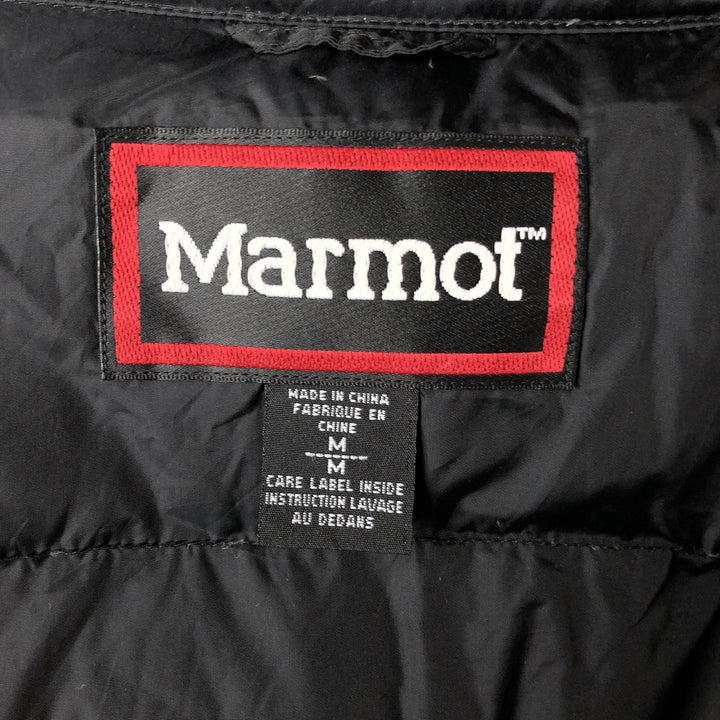 90'S Vintage Marmot Goose Down Jacket, Men's Size Medium Nylon black type Vintage Second Hand
