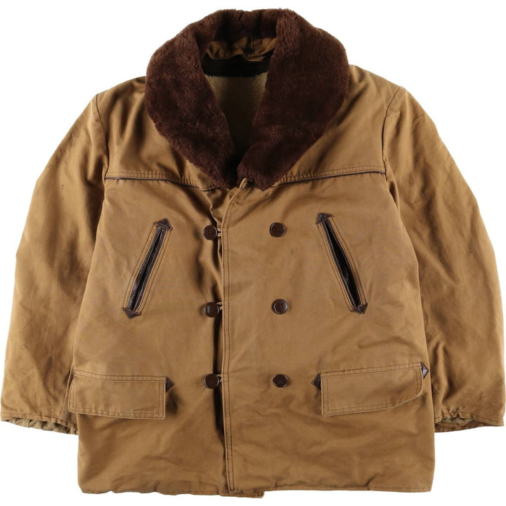 UNKNOWN Canadian Jacket, Boa Jacket, Men's Size Medium, Vintage unclear ocher yellow type Vintage Second Hand