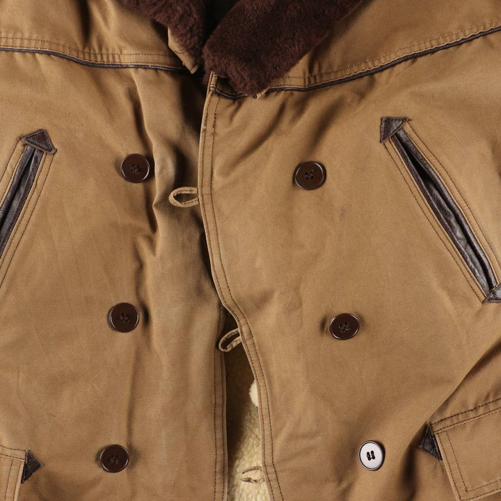 UNKNOWN Canadian Jacket, Boa Jacket, Men's Size Medium, Vintage unclear ocher yellow type Vintage Second Hand