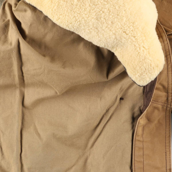 UNKNOWN Canadian Jacket, Boa Jacket, Men's Size Medium, Vintage unclear ocher yellow type Vintage Second Hand