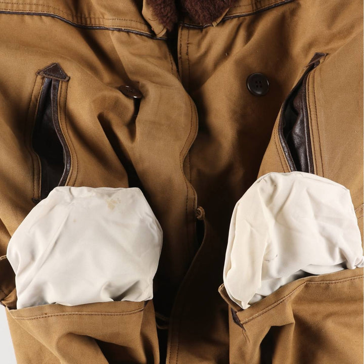 UNKNOWN Canadian Jacket, Boa Jacket, Men's Size Medium, Vintage unclear ocher yellow type Vintage Second Hand