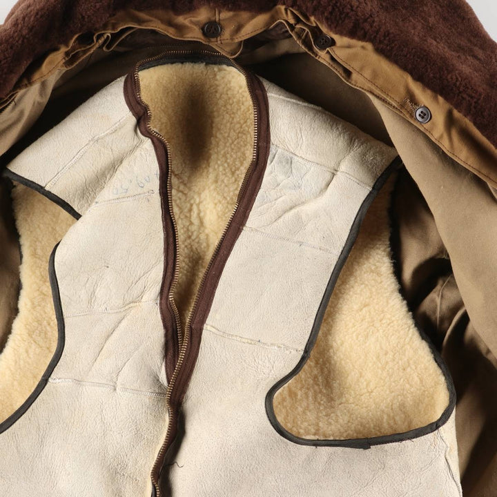 UNKNOWN Canadian Jacket, Boa Jacket, Men's Size Medium, Vintage unclear ocher yellow type Vintage Second Hand