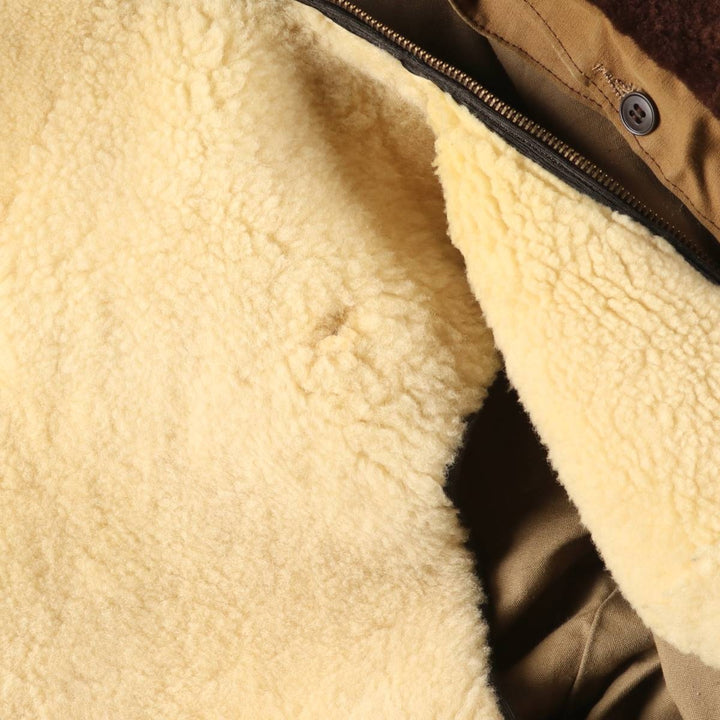 UNKNOWN Canadian Jacket, Boa Jacket, Men's Size Medium, Vintage unclear ocher yellow type Vintage Second Hand