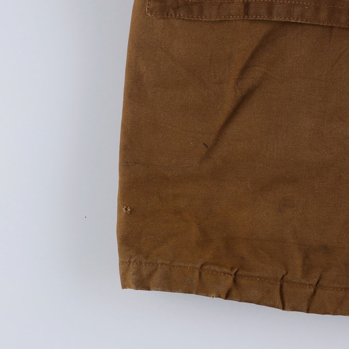 UNKNOWN Vintage Canadian Double-Breasted Jacket with Boa, Size L, Men's unclear Khaki type brown Vintage Second Hand