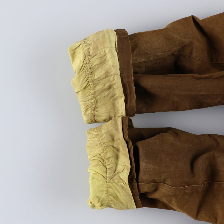 UNKNOWN Vintage Canadian Double-Breasted Jacket with Boa, Size L, Men's unclear Khaki type brown Vintage Second Hand