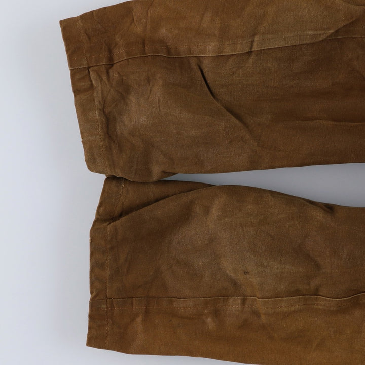 UNKNOWN Vintage Canadian Double-Breasted Jacket with Boa, Size L, Men's unclear Khaki type brown Vintage Second Hand