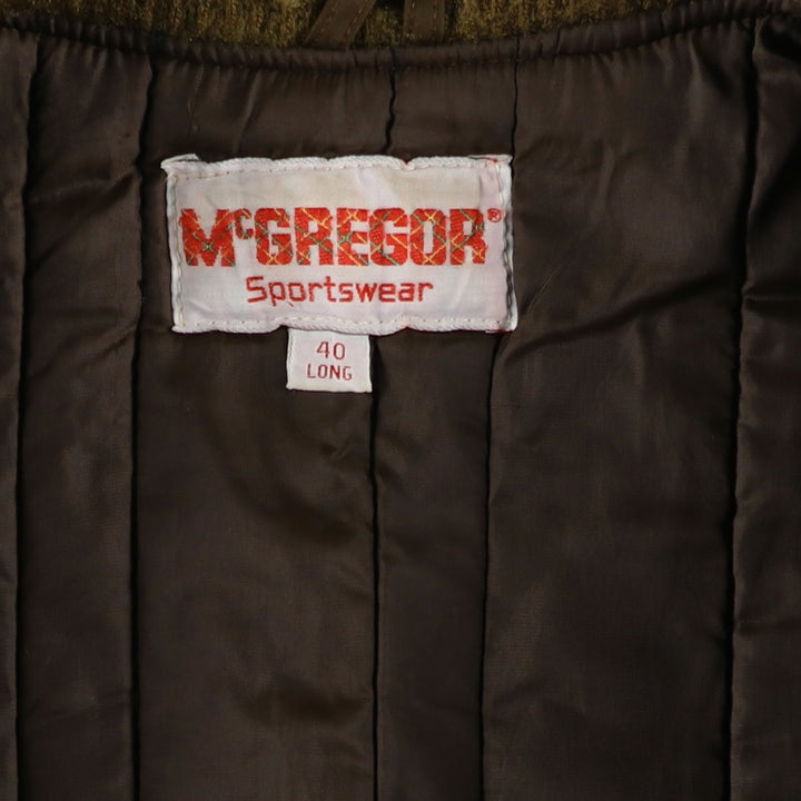 McGREGOR Men's Vintage Padded Puffer Jacket, Size XL unclear Khaki type brown Vintage Second Hand