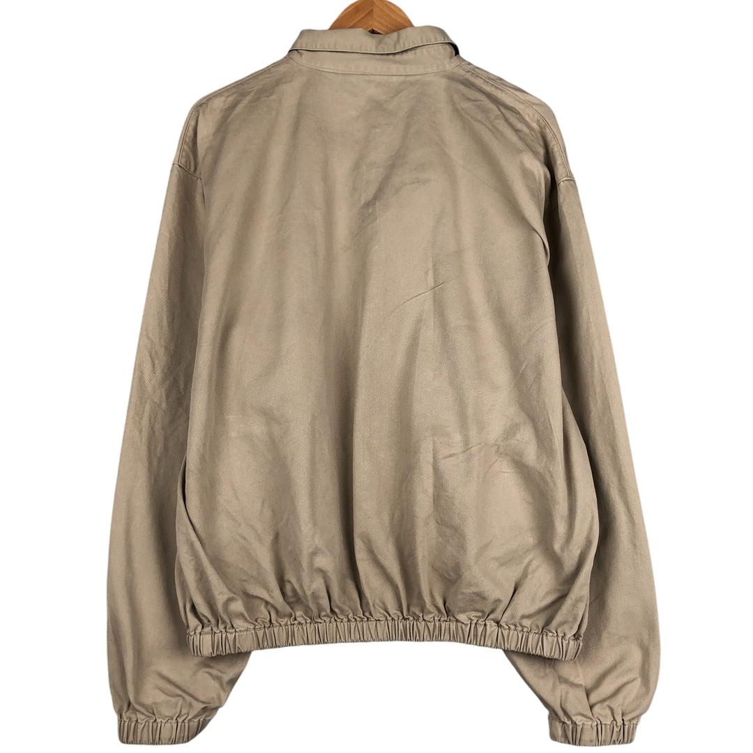 90'S Ralph Lauren POLO by Ralph Lauren Swing Top Sports Jacket Made in USA Men's XL cotton Beige type Vintage Second Hand