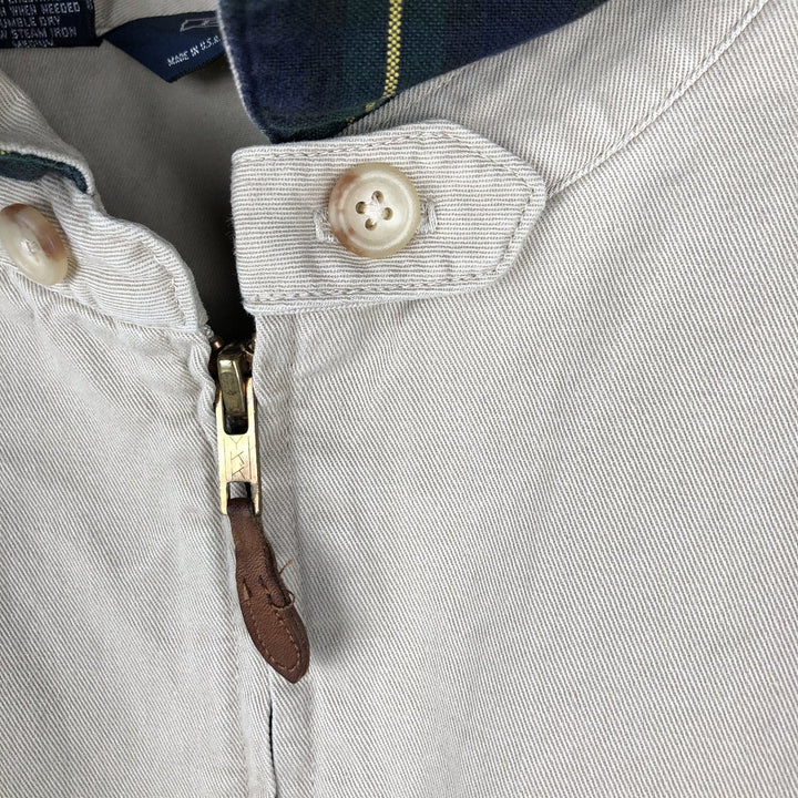 90'S Ralph Lauren POLO by Ralph Lauren Swing Top Sports Jacket Made in USA Men's XL cotton Beige type Vintage Second Hand