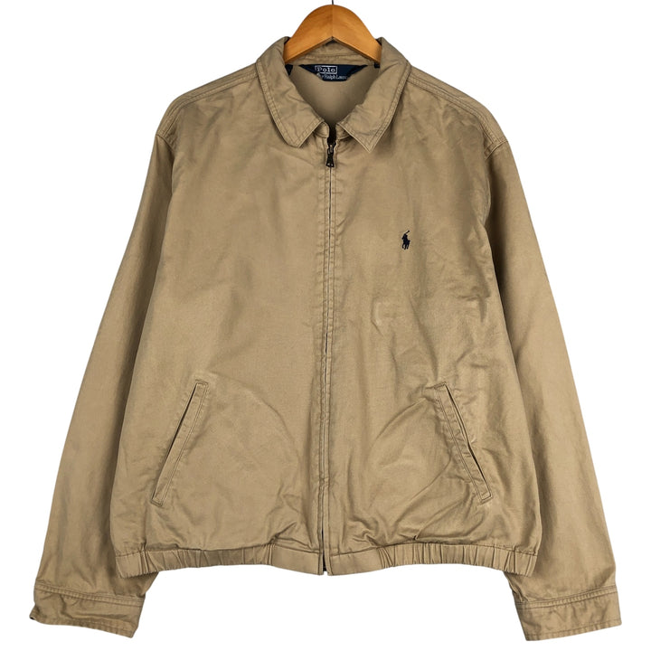 Ralph Lauren POLO by Ralph Lauren Swing Top Sports Jacket Men's L size cotton Beige type Vintage Second Hand