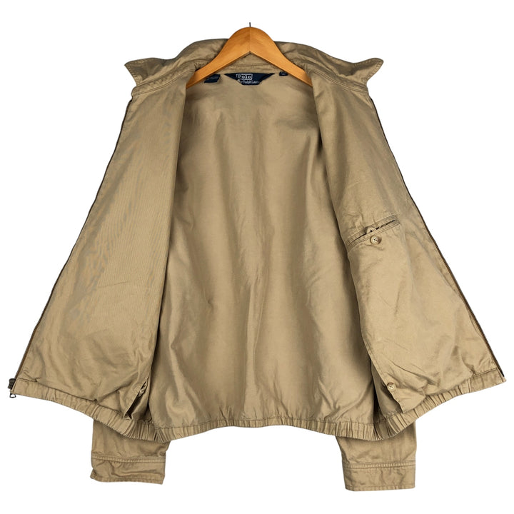 Ralph Lauren POLO by Ralph Lauren Swing Top Sports Jacket Men's L size cotton Beige type Vintage Second Hand