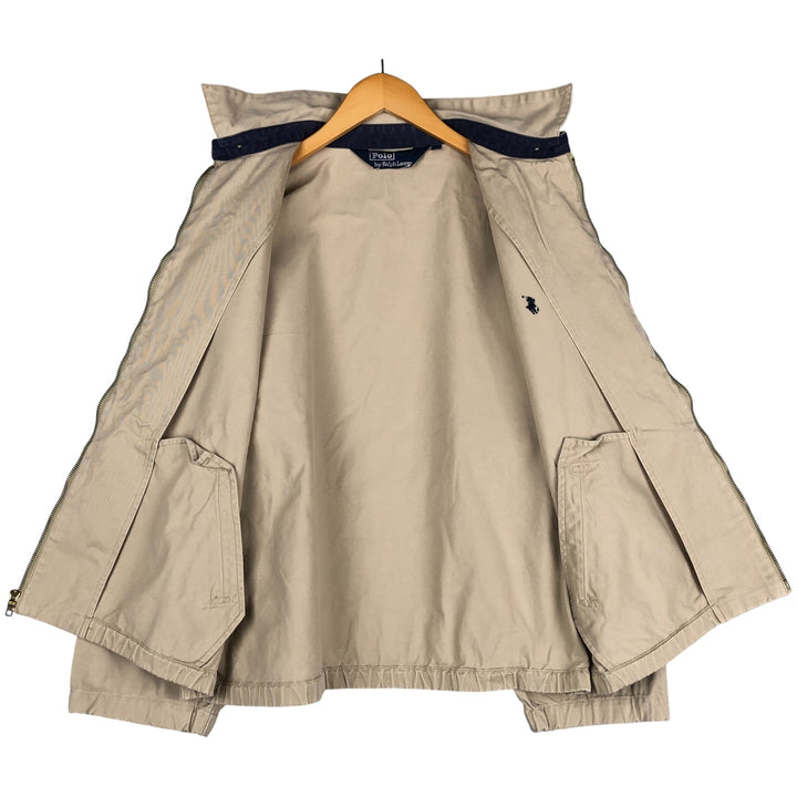 Ralph Lauren POLO by Ralph Lauren Swing Top Sports Jacket Men's L size cotton Beige type Vintage Second Hand