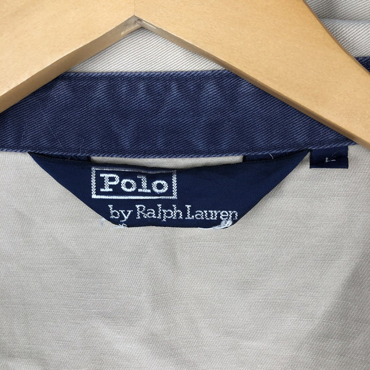 Ralph Lauren POLO by Ralph Lauren Swing Top Sports Jacket Men's L size cotton Beige type Vintage Second Hand