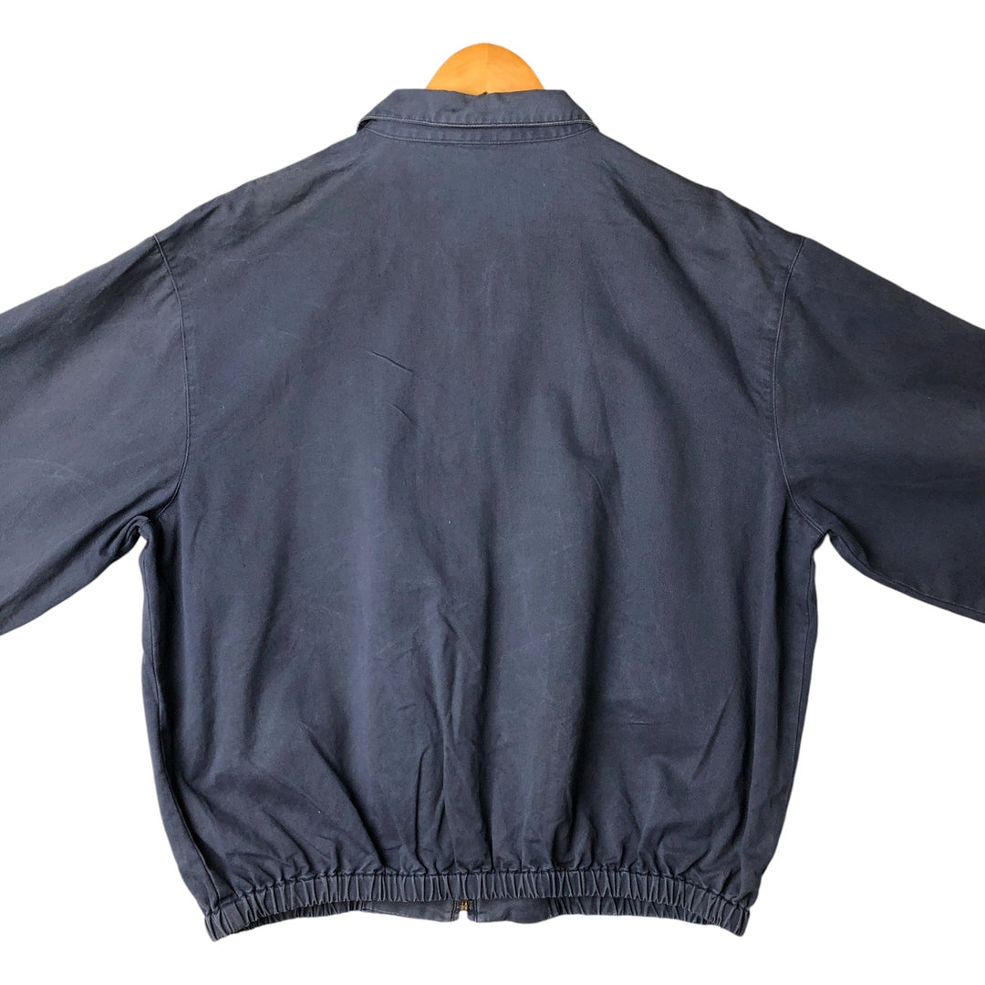 90'S Ralph Lauren POLO by Ralph Lauren Swing Top Sports Jacket Made in USA Men's XL cotton navy blue type Vintage Second Hand
