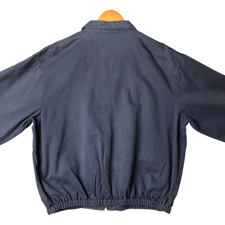 90'S Ralph Lauren POLO by Ralph Lauren Swing Top Sports Jacket Made in USA Men's XL cotton navy blue type Vintage Second Hand