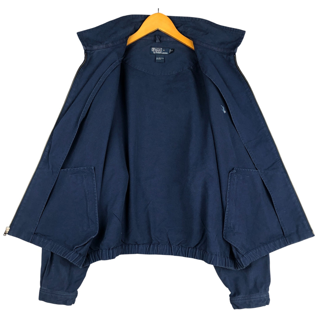 Ralph Lauren POLO by Ralph Lauren Swing Top Sports Jacket Men's XXL cotton Navy blue Vintage Second Hand