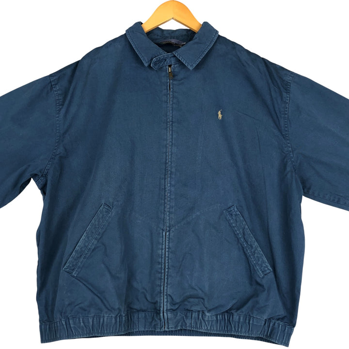 Ralph Lauren POLO by Ralph Lauren Swing Top Sports Jacket Men's XL cotton navy blue type Vintage Second Hand