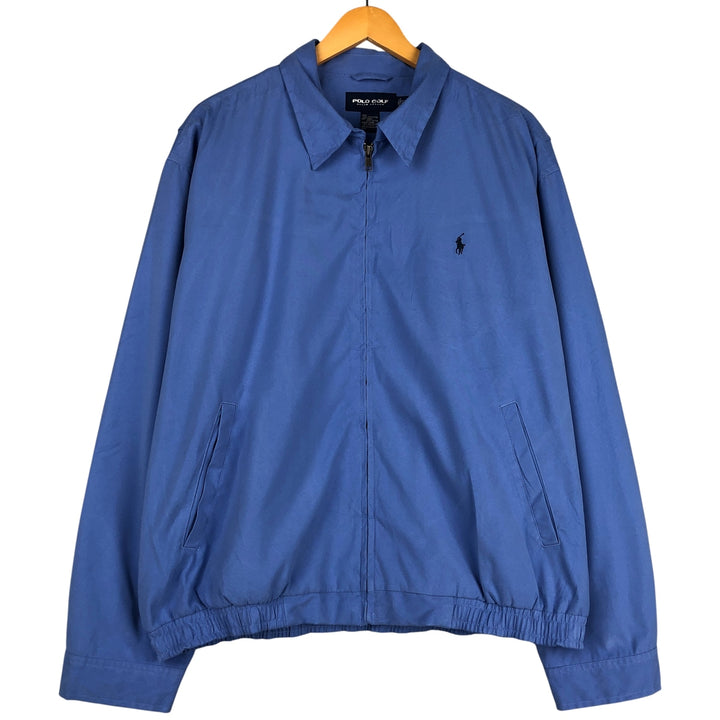 Ralph Lauren POLO GOLF Swing Top Sports Jacket Men's XL polyester Blue type light blue Vintage Second Hand