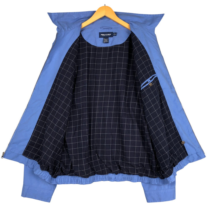 Ralph Lauren POLO GOLF Swing Top Sports Jacket Men's XL polyester Blue type light blue Vintage Second Hand