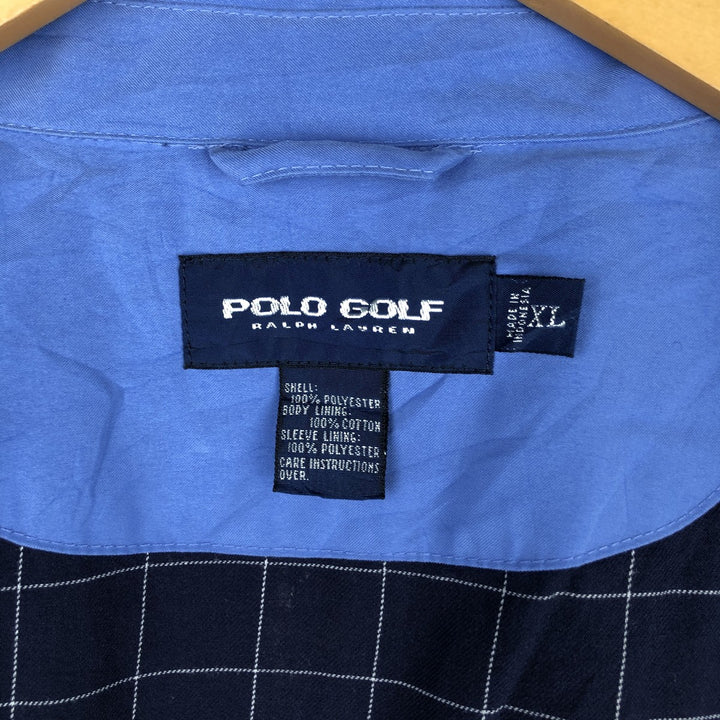 Ralph Lauren POLO GOLF Swing Top Sports Jacket Men's XL polyester Blue type light blue Vintage Second Hand