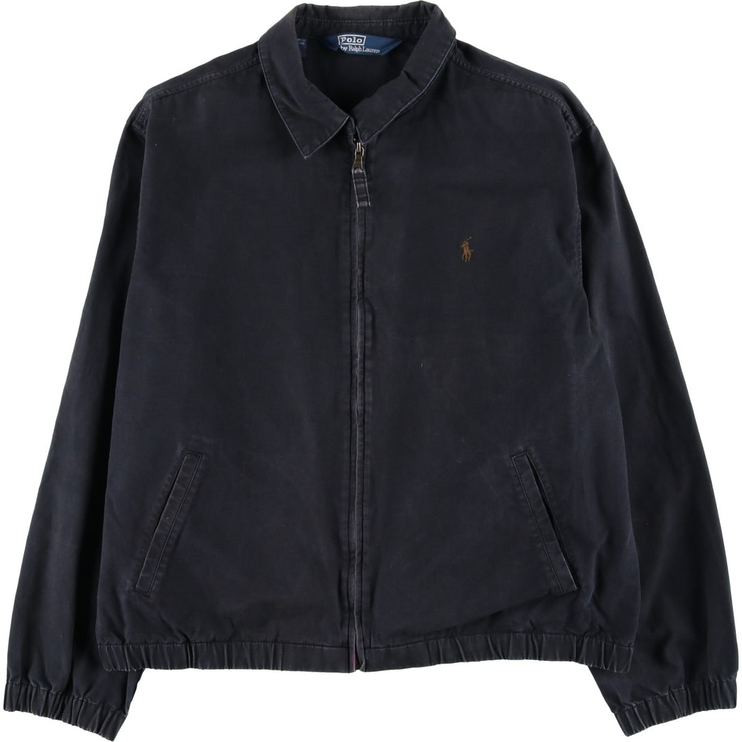 Ralph Lauren POLO by Ralph Lauren Swing Top Sports Jacket Men's L size cotton black type Vintage Second Hand
