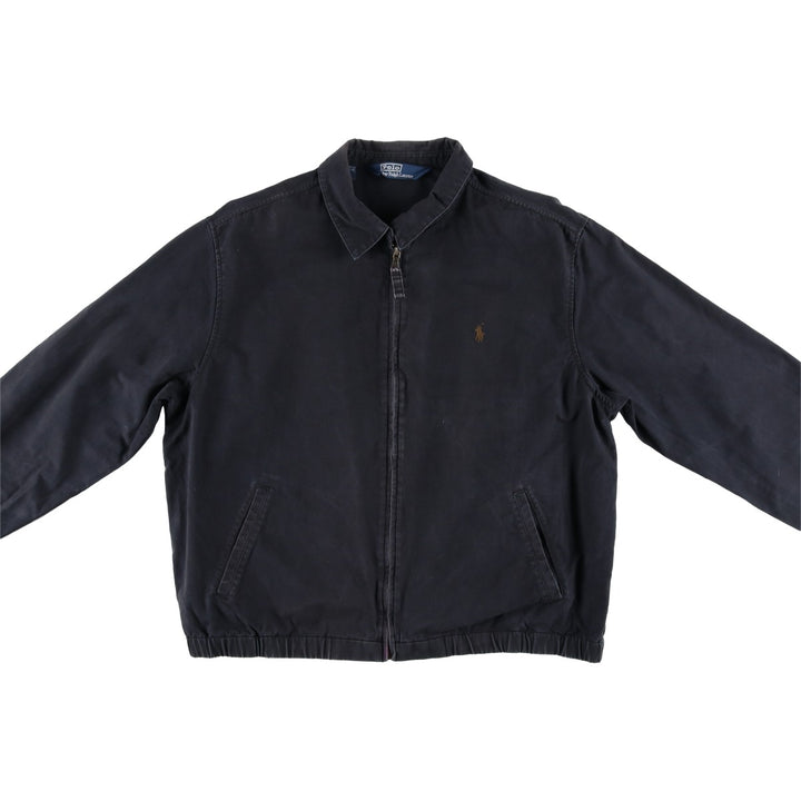 Ralph Lauren POLO by Ralph Lauren Swing Top Sports Jacket Men's L size cotton black type Vintage Second Hand