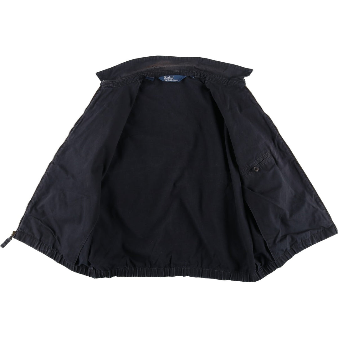 Ralph Lauren POLO by Ralph Lauren Swing Top Sports Jacket Men's L size cotton black type Vintage Second Hand