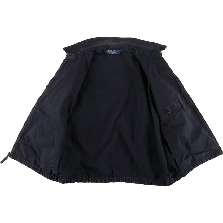 Ralph Lauren POLO by Ralph Lauren Swing Top Sports Jacket Men's L size cotton black type Vintage Second Hand