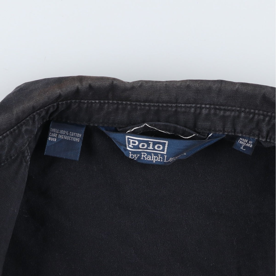 Ralph Lauren POLO by Ralph Lauren Swing Top Sports Jacket Men's L size cotton black type Vintage Second Hand