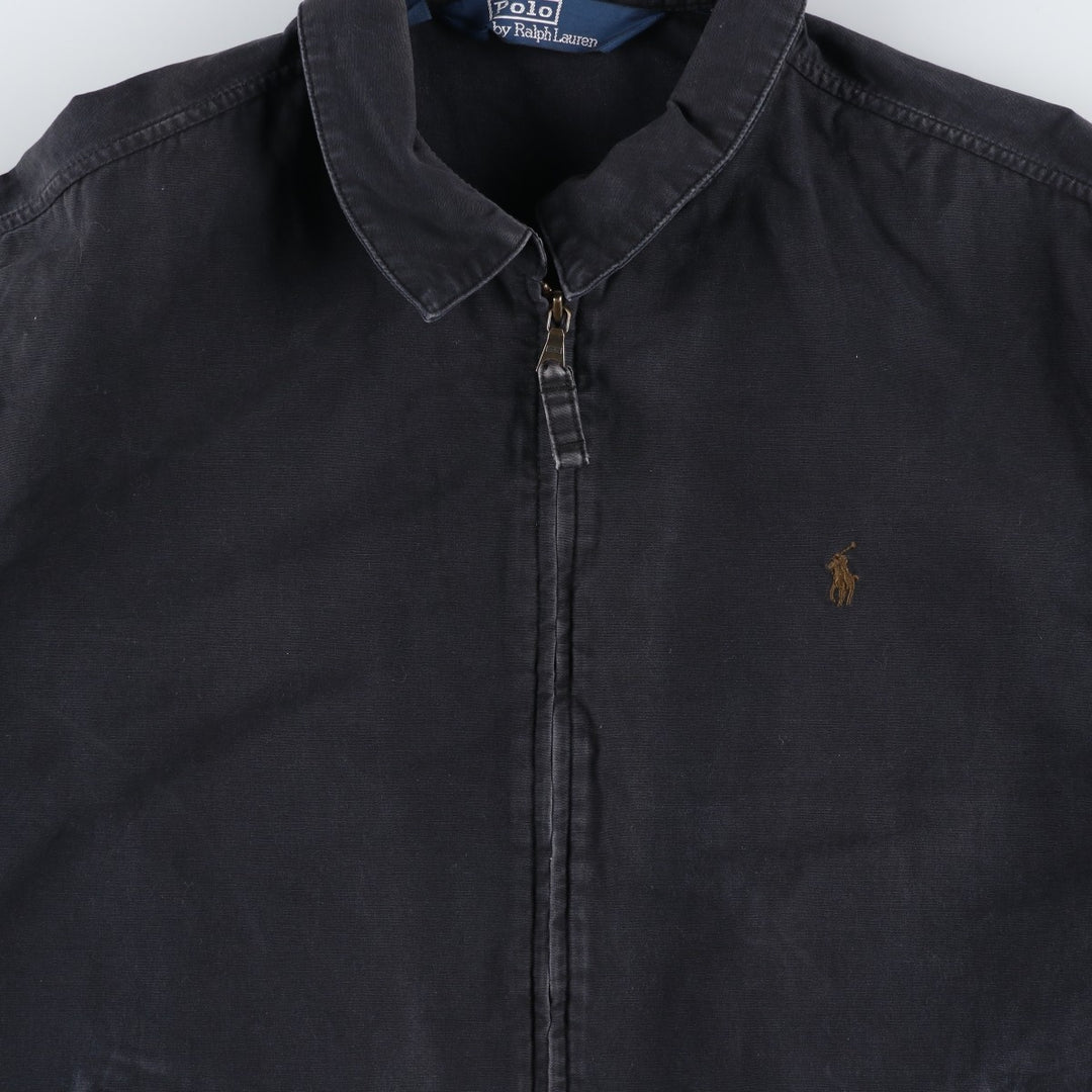 Ralph Lauren POLO by Ralph Lauren Swing Top Sports Jacket Men's L size cotton black type Vintage Second Hand