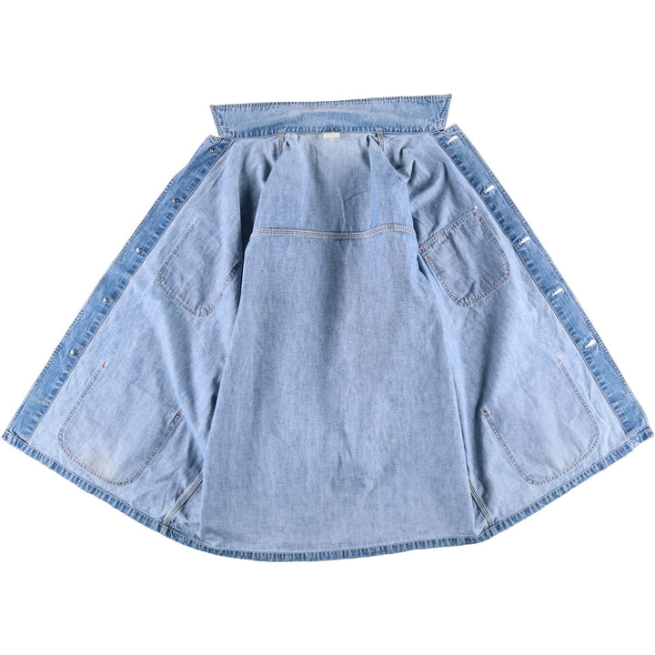 90'S GAP DENIM Old Gap Denim Coverall Men's Size Medium Vintage cotton blue type Vintage Second Hand